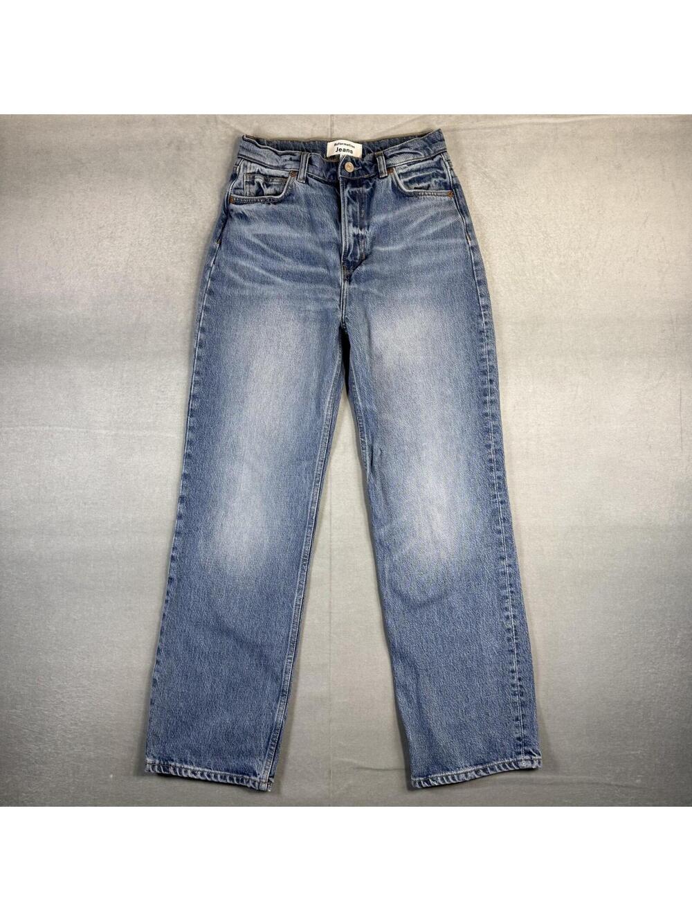 Reformation Abby High Rise Straight Jeans Women's 26 Galway Blue Medium Wash
